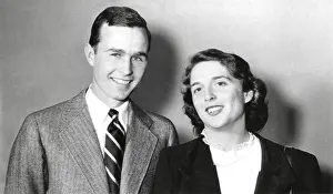 Ambassador Prints: George Bush and Barbara Pierce met in December 1941