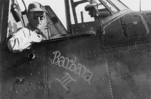 Images Dated 16th February 2011: George Bush a naval aviator in the cockpit of his TBM Avenger a torpedo bomber during World War II