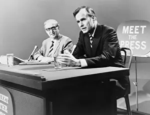 Ambassador Prints: George H. W. Bush on Meet the Press TV program in 1971