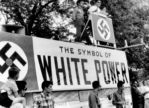 Chicago Prints: George Lincoln Rockwell, leader of the American Nazi Party at an appearance in Chicago Illinois