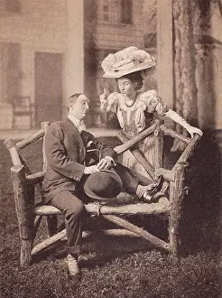 Theatre Prints: George M. Cohan and Ethel Levey perform in MY FAVORITE