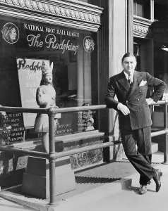 Sidewalk Prints: George Preston Marshall, owner of Washington Redskins at the clubs offices in 1940