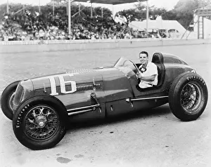 Bleachers Prints: George Robson was the winner of the 1946 Indianapolis 500