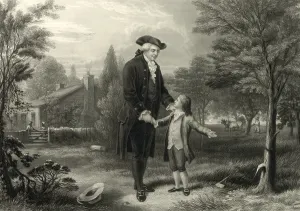 Memorial Prints: George Washington and the cherry tree