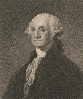 White Hair Prints: George Washington, engraving after Gilbert Stuart, c. 1800
