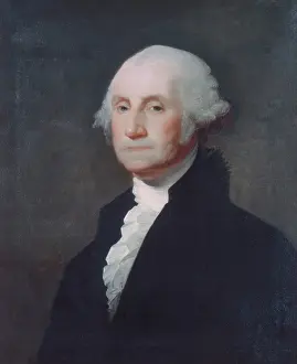 White Hair Prints: George Washington, by Gilbert Stuart, 1803, American painting, oil on canvas
