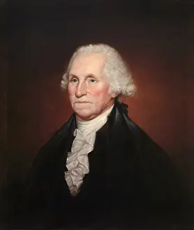 Gray Hair Prints: George Washington, by Rembrandt Peale, 1795, American painting, oil on canvas