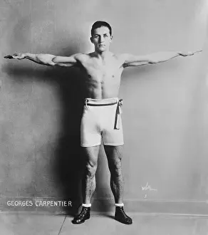 Bare Chested Prints: Georges Carpentier, French boxer