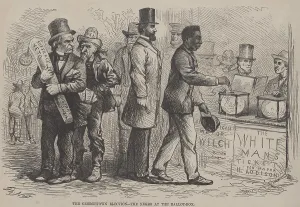 Election Prints: Georgetown elections - the Negro at the ballot-box, 1867