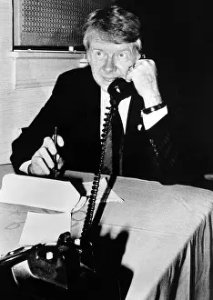 Presidential Prints: Georgia Governor Jimmy Carter, talking on the telephone during his Democratic Primary campaign