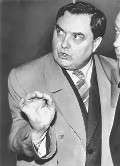 Atomic Energy Prints: Georgy Malenkov heading a Soviet delegation visiting a Birmingham