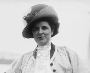 Geraldine Prints: Geraldine Farrar (1882-1967), poses for a news photographer aboard an Ocean Liner in New York
