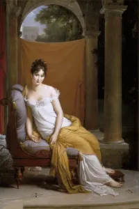 19th C Prints: GERARD, Franois (1770-1837). Madame Recamier
