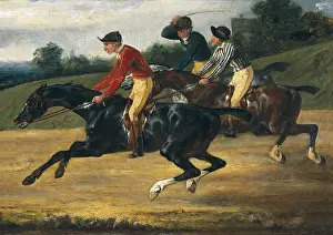 GeRICAULT, Theodore (1791-1824). Horse race. Romanticism. Oil on canvas. FRANCE. Paris. Louvre Museum. - BeBa/Iberfoto/Everett Collection (268458)**US SALES ONLY**