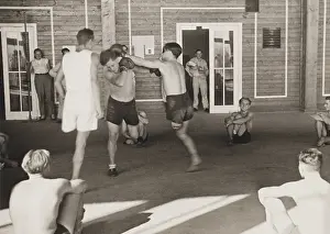 Hospitals Prints: German amputees boxing at military hospital