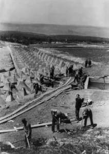 Fortifications Prints: German construction battalion, building the Westwall