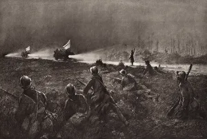 Armistice Prints: German delegates riding to the Armistice Conference that ended WW1. Nov. 7, 1918