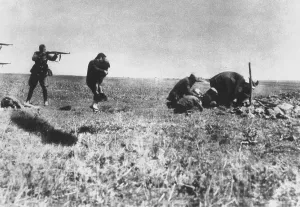Genocide Prints: German Einsatzgruppen executing Jews of Kiev near Ivangorod