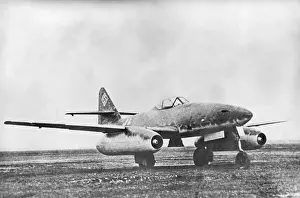 Lcgr1404 Prints: German jet-propelled plane Messerschmitt Me 262A Schwalbe (Swallow)