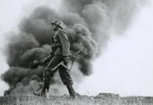 Lcgr1406 Prints: German officer of assault troops during the Nazi invasion of the Soviet Union