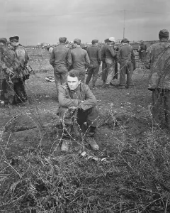 Mediterranean Sea Prints: German prisoners on the Anzio Beachhead