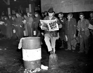 Headline Prints: German prisoners of war in New York on the day Germany surrendered