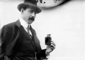 Surveillance Prints: German scientist with a detective camera, circa 1910s