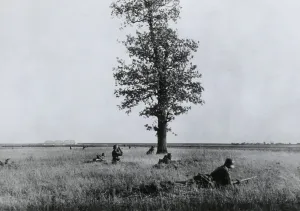 Lcgr1406 Prints: German soldiers advance on Witrunljn