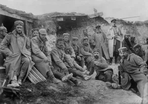 Lcgr1304 Prints: German soldiers at Berry-Au-Bac, France, during World War I. Sept. 1914. (BSLOC_2013_5_43)