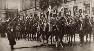 Homecoming Prints: German soldiers welcomed home from the World War 1