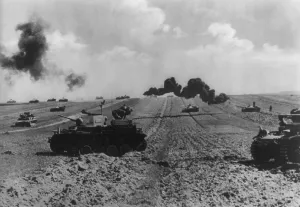 Lcgr1406 Prints: German tanks crossing flat fields in Ukraine in June-July 1941