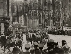 Lcgr1308 Prints: German troops entering Cologne