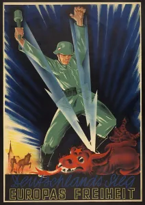Lcgr1312 Prints: German World War 2 poster. Deutschlands Sieg