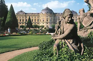 Royal Palace Prints: GERMANY. BAVARIA. Wrzburg. Royal Palace