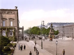 Streetlamp Prints: Germany, Unter den Linden, Berlin, photochrom, circa early 1900s
