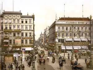 Images Dated 6th February 2008: Germany, The Victoria Hotel, Unter den Linden, Berlin, photochrom, circa early 1900s