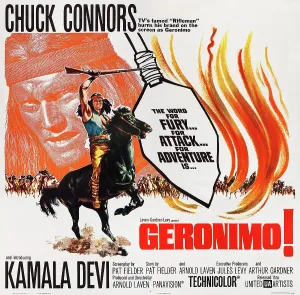 Horseback Prints: GERONIMO!, (aka GERONIMO), US poster art, Chuck Connors, 1962