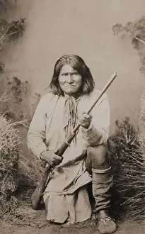 Studio Portrait Prints: Geronimo, the great Chiricahua Apache war chief