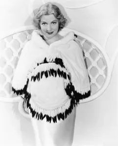 Images Dated 21st May 2015: Gertrude Michael in furs designed by Willard George, 1934