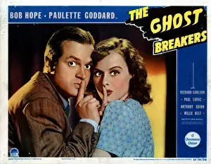 Shhhhh Prints: THE GHOST BREAKERS, from left, Bob Hope, Paulette Goddard, 1940