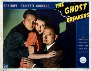 THE GHOST BREAKERS, from left, Bob Hope, Paulette Goddard, Paul Lukas, 1940