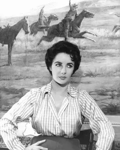 Plaid Blouse Prints: GIANT, Elizabeth Taylor, 1956