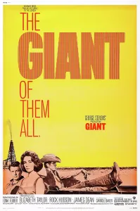 Images Dated 13th November 2013: GIANT, l-r: Rock Hudson, Elizabeth Taylor, James Dean on poster art, 1956