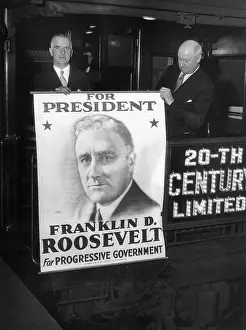Farley Prints: Giant poster of New York Governor Franklin Roosevelt