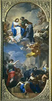 1740 Prints: GIAQUINTO, Corrado (1700-1765). The Triumph of Saint John of God. 1740