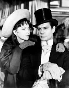 Jourdan Prints: GIGI, from left, Leslie Caron, Louis Jourdan, 1958