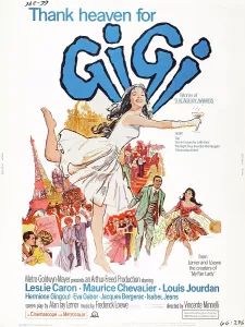 1958 Movies Prints: GIGI, US poster, Leslie Caron (center)