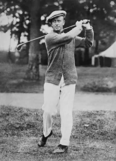 Gilbert Prints: Gilbert Nichols completing a golf swing