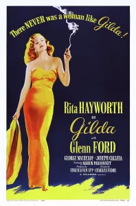 Re Release Prints: GILDA, Rita Hayworth on 1959 re-release poster art, 1946
