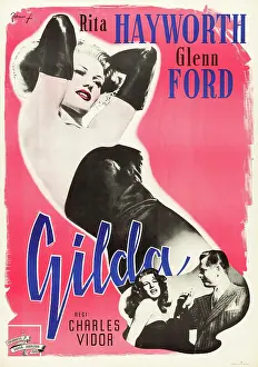 Hands Behind Head Prints: GILDA, top: Rita Hayworth, bottom l-r: Rita Hayworth